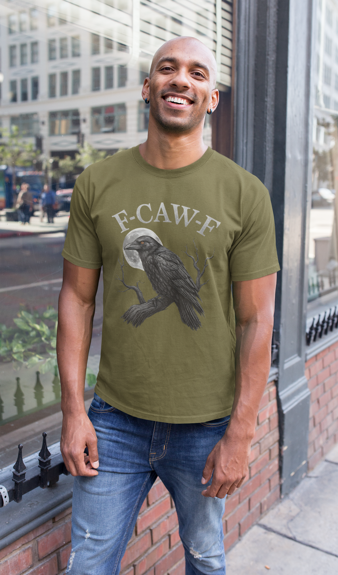 F-CAW-F Funny Raven T-Shirt