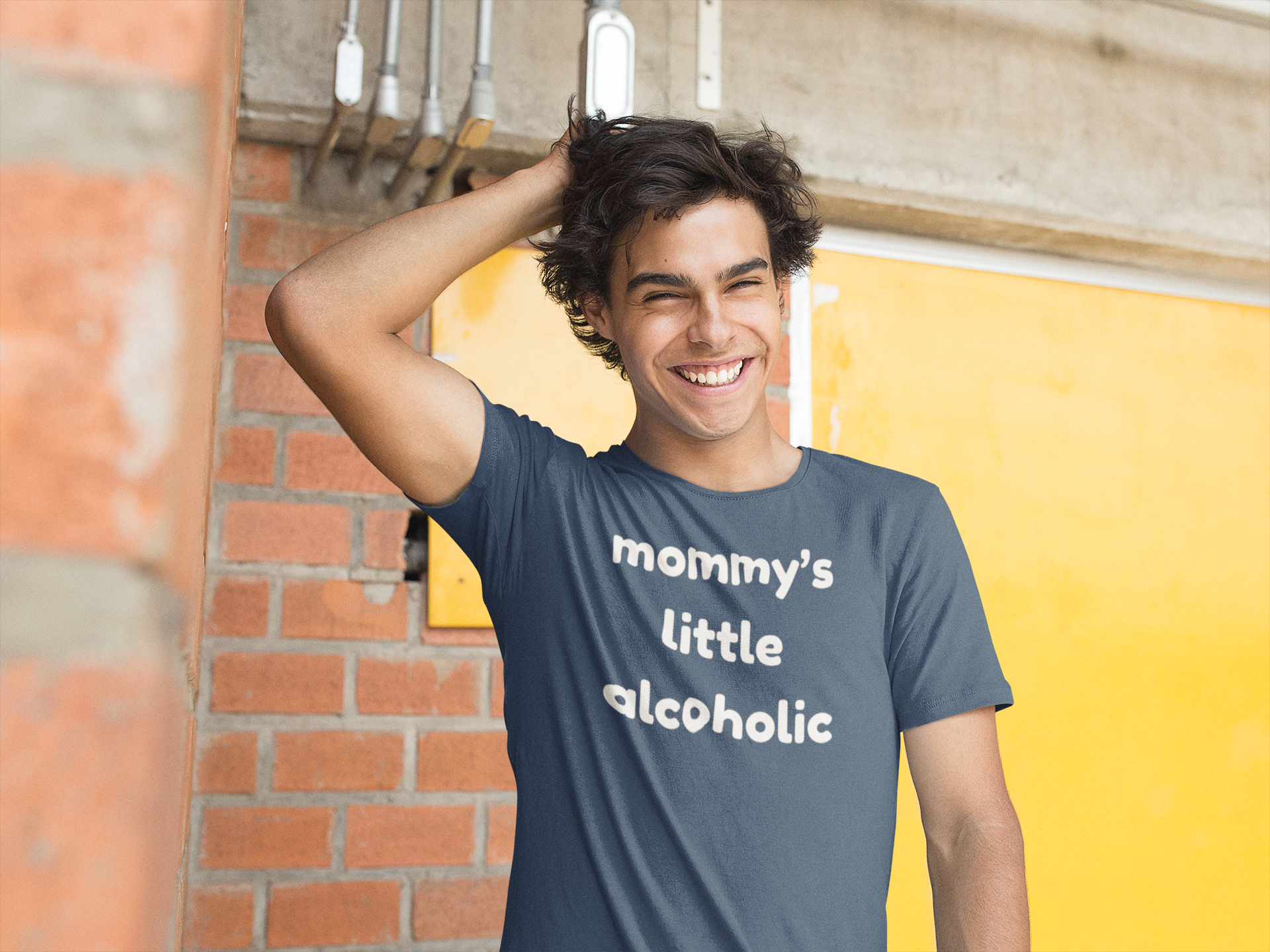 Mommy’s Little Alcoholic Funny Graphic T-Shirt