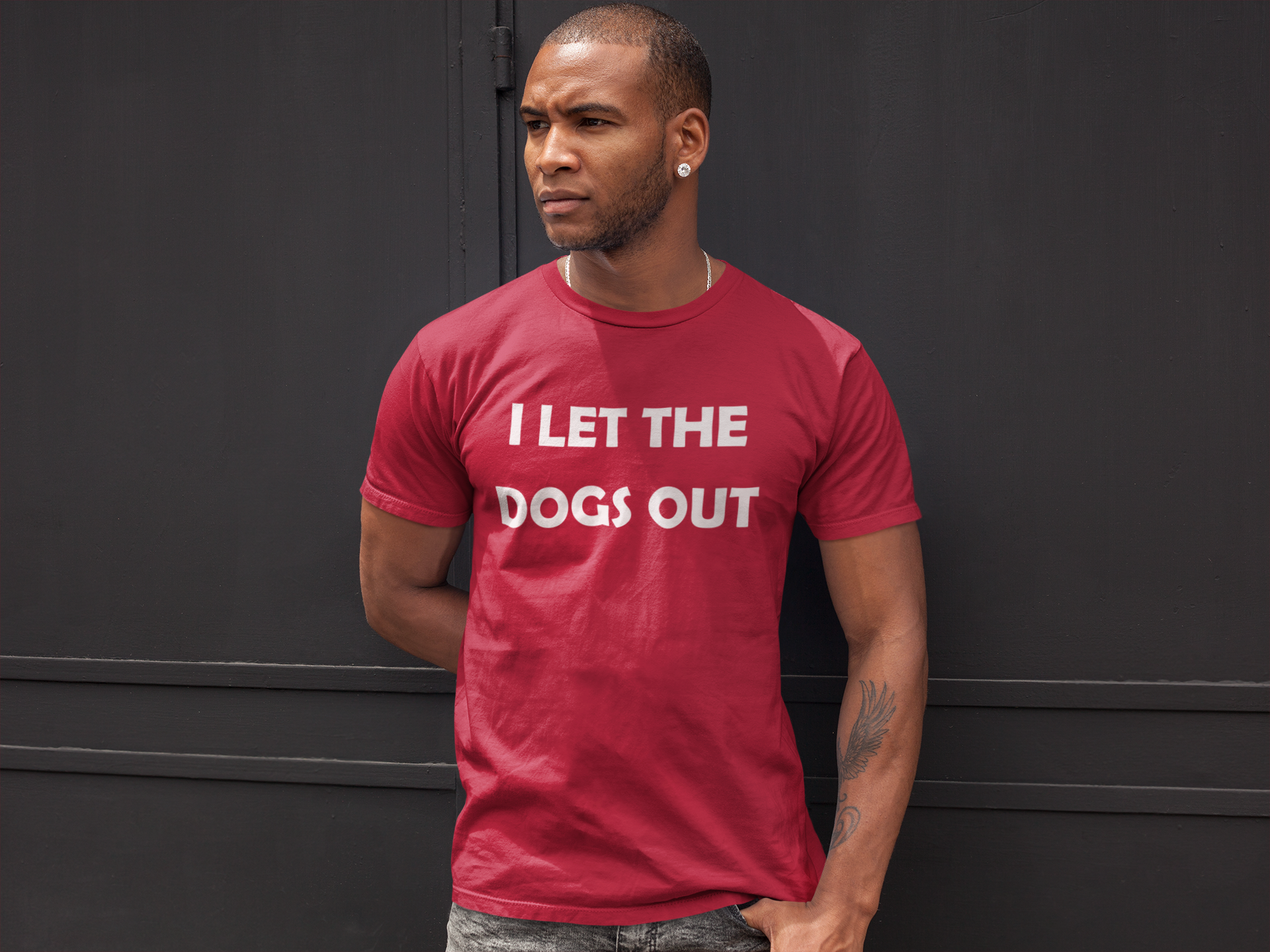 I Let the Dogs Out T-Shirt – Funny Dog Owner Shirt, Dog Walker Humor Tee, Pet Parent Graphic T-Shirt