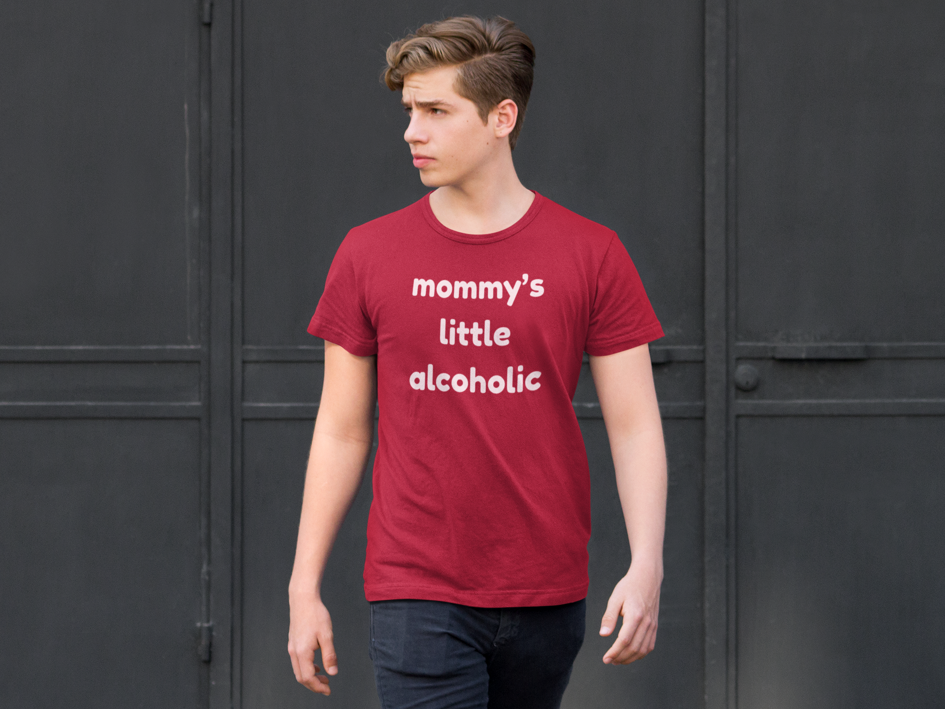 Mommy’s Little Alcoholic Funny Graphic T-Shirt