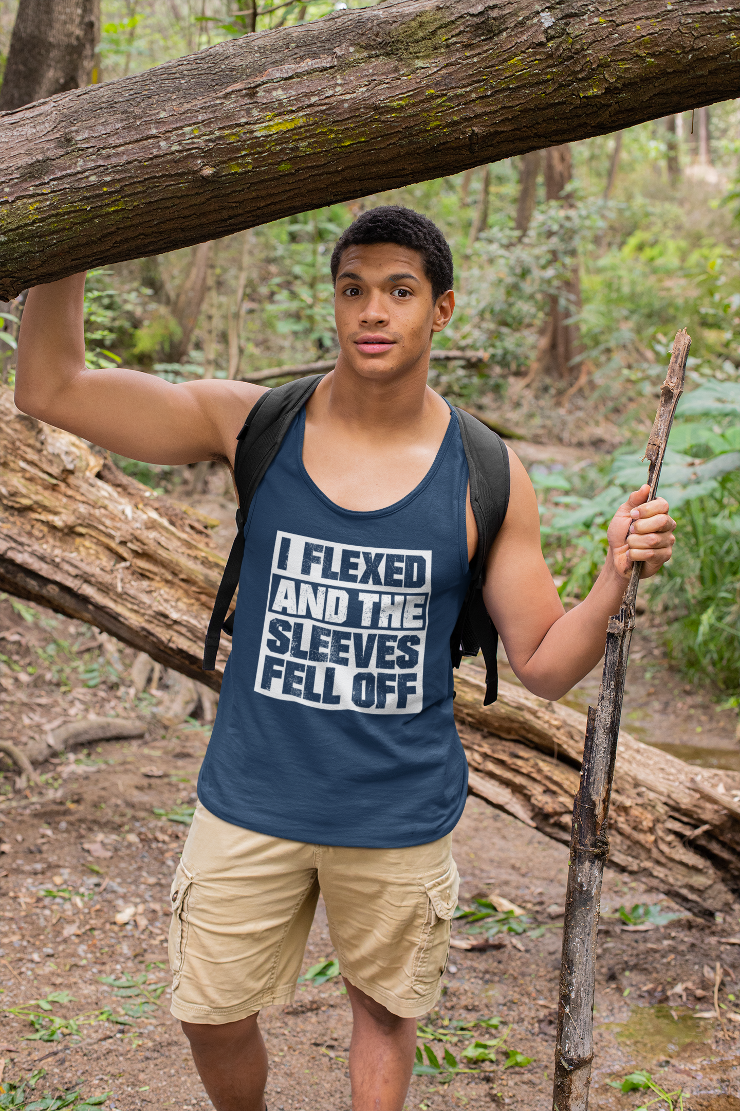 I FLEXED AND THE SLEEVES FELL OFF TANK TOP